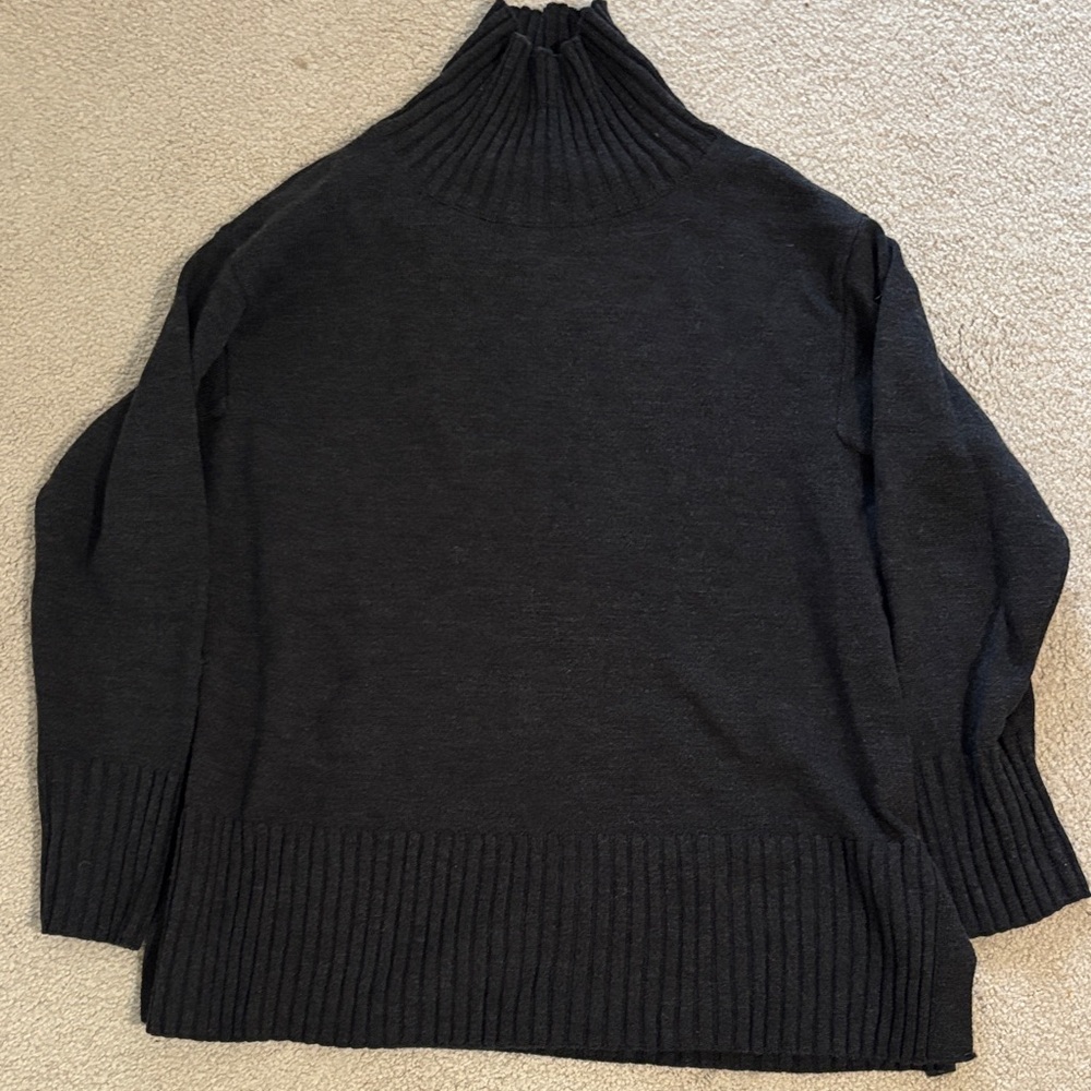 Black Eileen Fisher Turtleneck Sweater